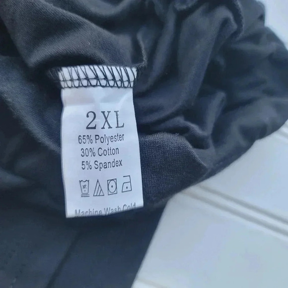 Shein Curve Jersey Stretch Shorts Tie Belt Elastic Waist Rutched Brown 2XL - Picture 3 of 6